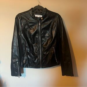 New York & Company Black Leather Jacket